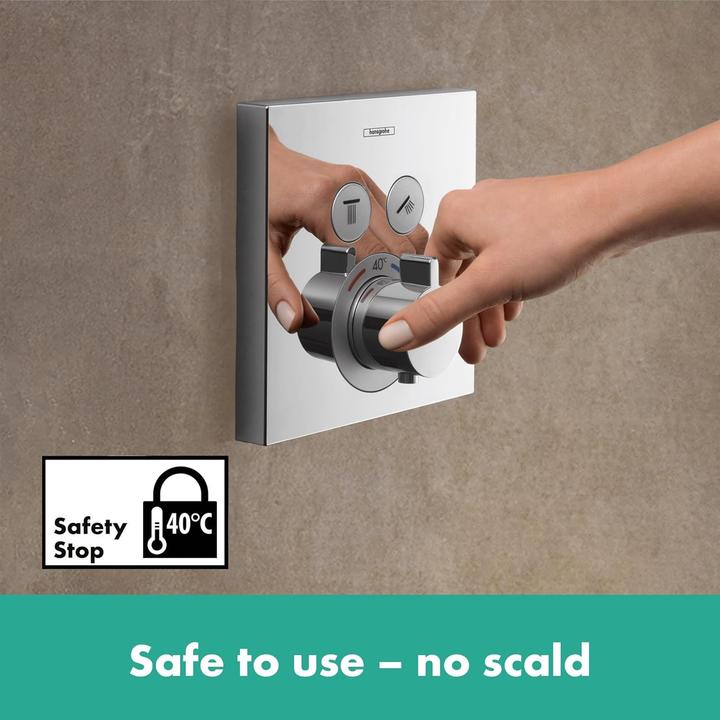 Productafbeelding hansgrohe HG SHOWERSELECT inbouwset voor inbouwthermostaat voor 2 verbruikers chroom