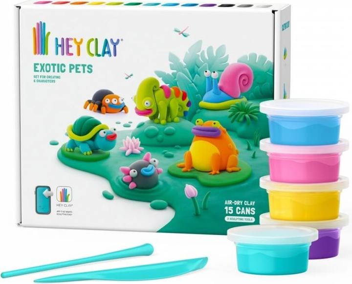 Actual product image Hey Ton plastic mass Exotic animals 15 tins 15025CEE