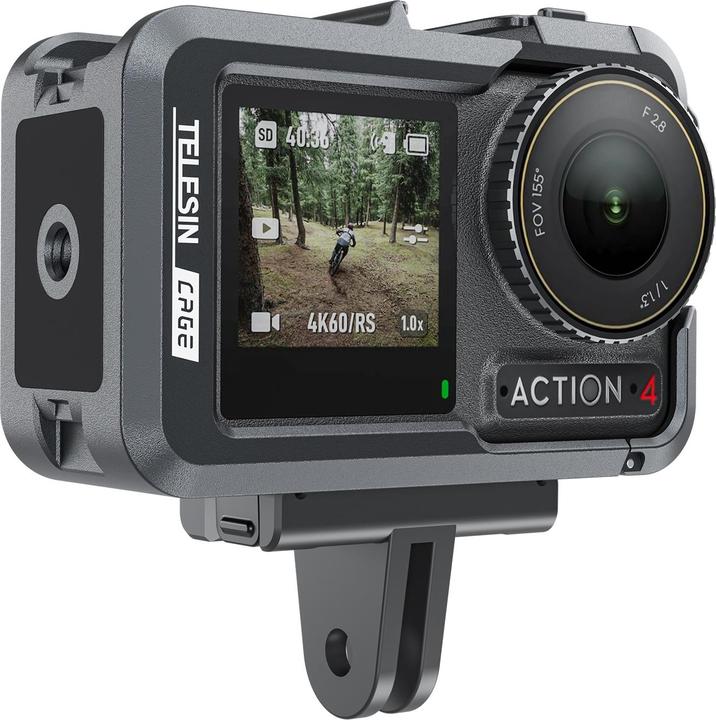 Actual product image Telesin Metal Rabbit Cage Frame for DJI ACTION 3/4