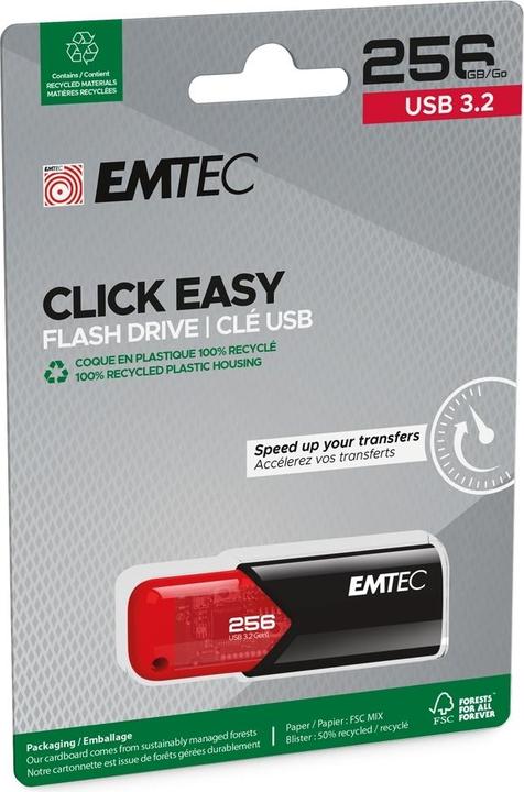 Produktbild Emtec B110 Click Easy (256 GB, USB-A)