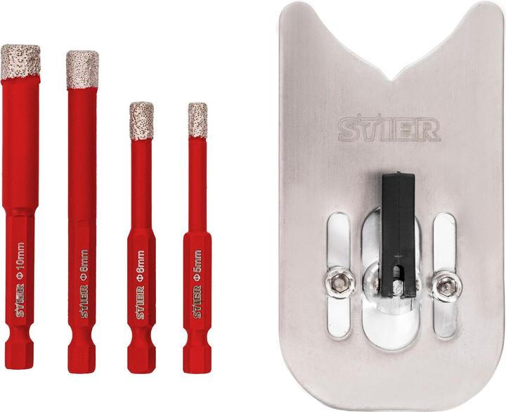 Produktbild Stier Diamant-Fliesenbohrer Set 5 tlg. (10 mm, 5 mm, 6 mm, 8 mm)