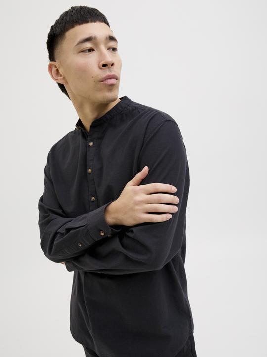 Actual product image Jack & Jones Jjesummer Half Placket Shirt Ls Sn (XXL)