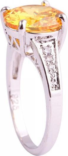 Produktbild Hermex versilberter Ring mit Citrine Edelstein - Gold Gr. 57 / Size 8 (57)