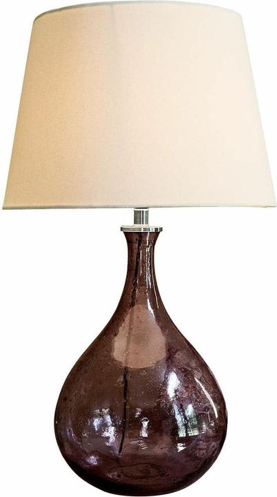 Actual product image Loberon Calandor table lamp purple/white (E27)