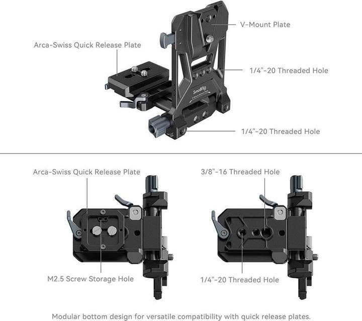 Image du produit SmallRig Système de montage de batterie Compact V-Mount 4064 (Accessoires vidéo divers)