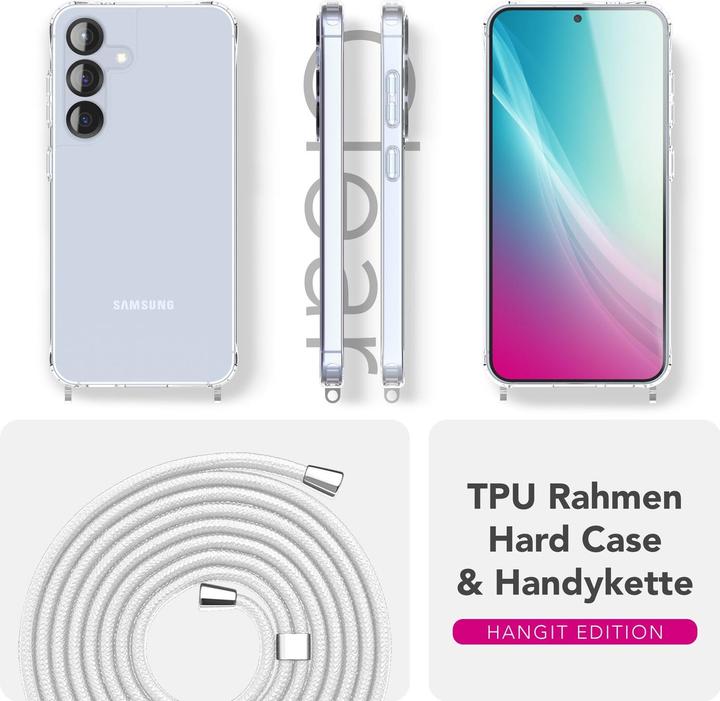 Produktbild Nalia Hangit - Klare Hülle mit Band zum Umhängen - Crossbody Lanyard Hardcover