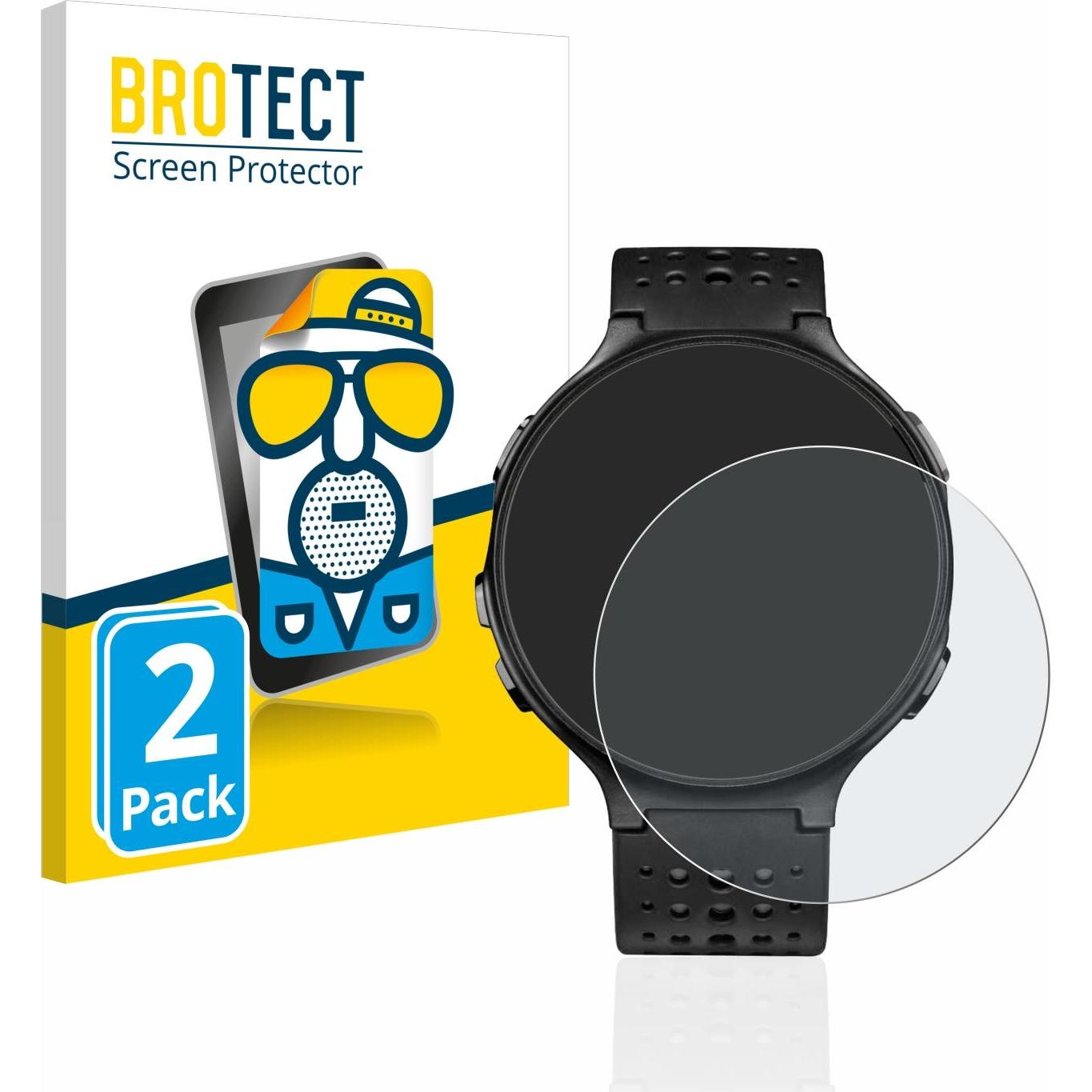 BROTECT Entspiegelungs-Schutzfolie Displayschutz Matt, Smartwatch Schutzfolie, Transparent