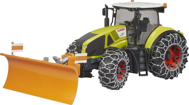 Bruder Claas Axion mit Räumschild