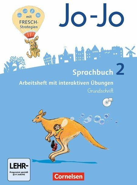 Produktbild Jo-Jo Sprachbuch 2. Schuljahr. Allgemeine Ausgabe. Arbeitsheft mit CD-ROM. GS (Deutsch, Frido Brunold, Henriette Naumann-Harms, Rita Stanzel, Sandra Meeh, 2016)