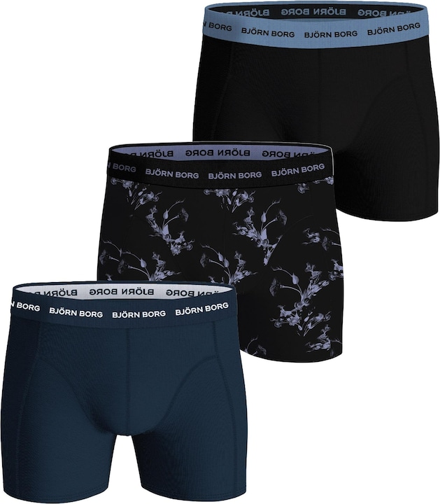 Produktbild Björn Borg Boxershort Casual Figurbetont Cotton Stretch Boxer 3P (XXL, 3er Pack)