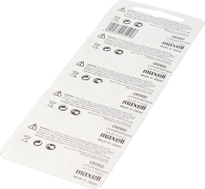 Produktbild Maxell Electronics CR2032 (5 Stk., CR2032, 220 mAh)