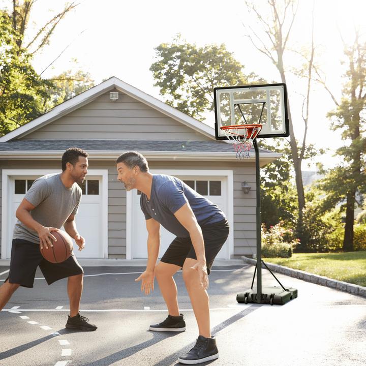 Actual product image Homcom Basketball hoop with 2 wheels