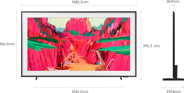 Produktbild Samsung QE75LS03FW (75", The Frame Pro, LED, NeoQLED, 4K, 2025)