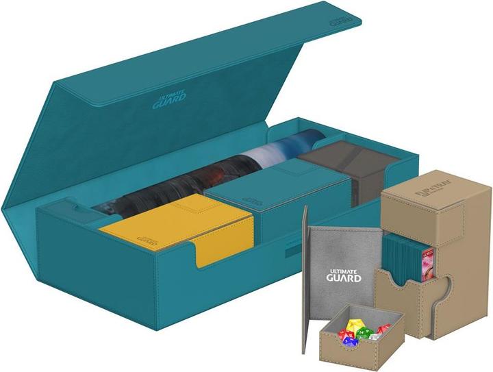 Actual product image Ultimate Guard Card Box XenoSkin Superhive 550+ Petrol Blue
