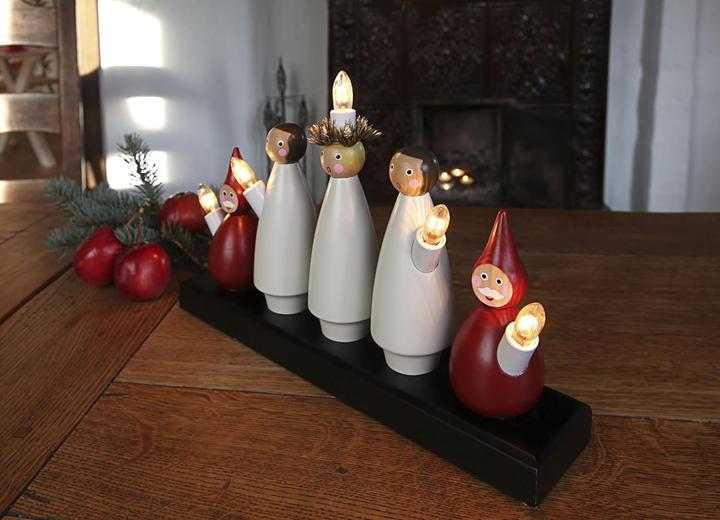 Actual product image Star Trading Lampada decorativa Star TradingLuciakör', legno, rosso-bianco