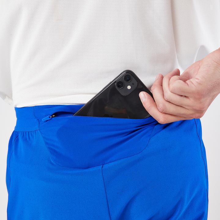 Actual product image Kiprun Men's running shorts - Run 500 Comfort blue