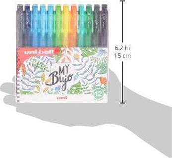 Actual product image Uni-ball Gel pen UMB-155N No specification, 12 pieces (Aquamarine, Black, Blue-black, dark yellow-green, Green, Grey, Light blue, Lime green, Orange, Sky blue, Turquoise, Yellow, 12x)
