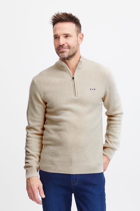 Actual product image FQ1924 KyleFQ halfzip lambswool knit - Sweater - 21900367 (3XL)