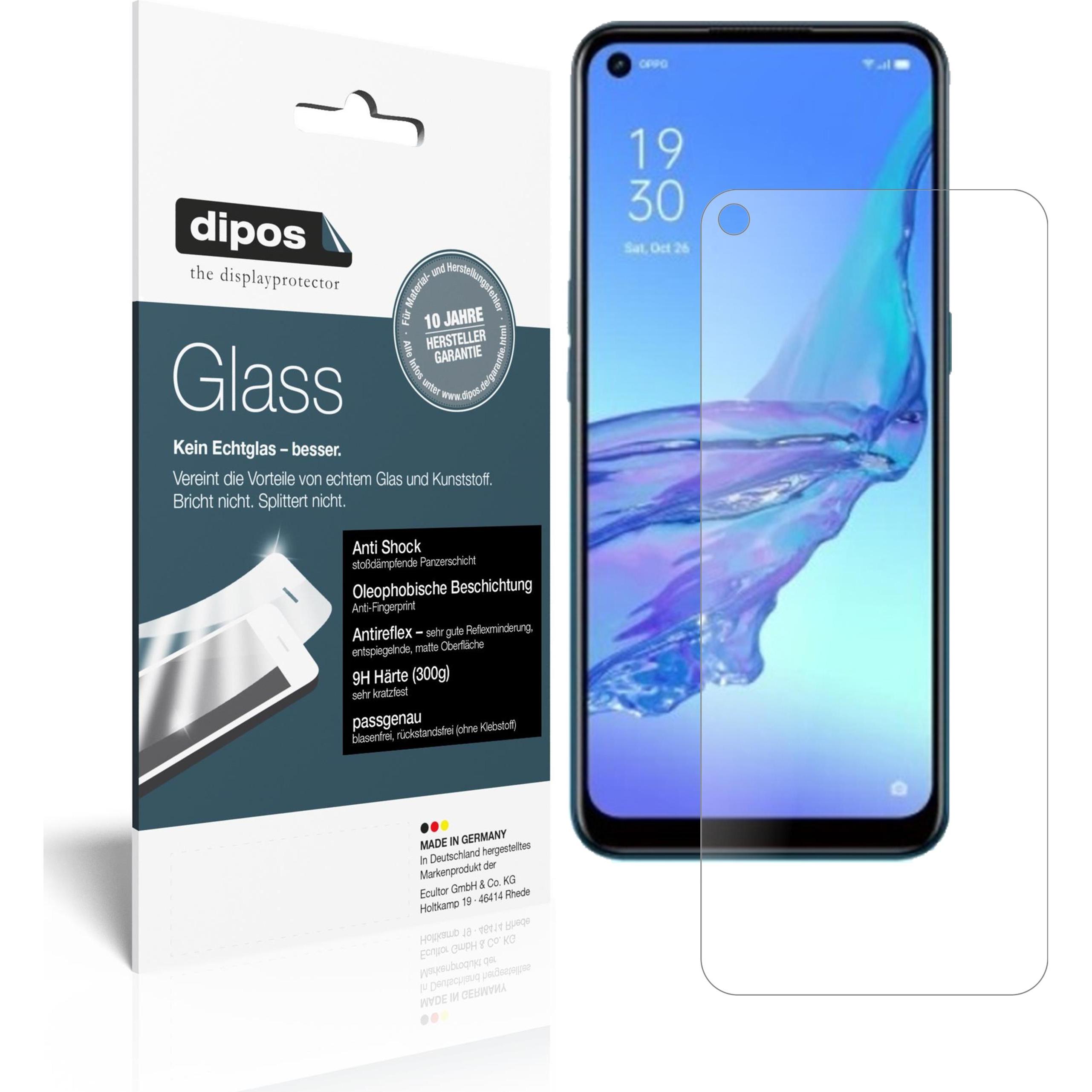 Dipos Displayschutz Anti-Shock (2 Stück, Oppo A53 (2020)), Smartphone Schutzfolie, Transparent