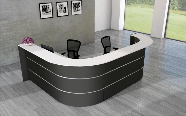 Produktbild Kerkmann BARI Empfangstheke anthrazit, weiss 335,0 x 235,0 x 112,0 cm