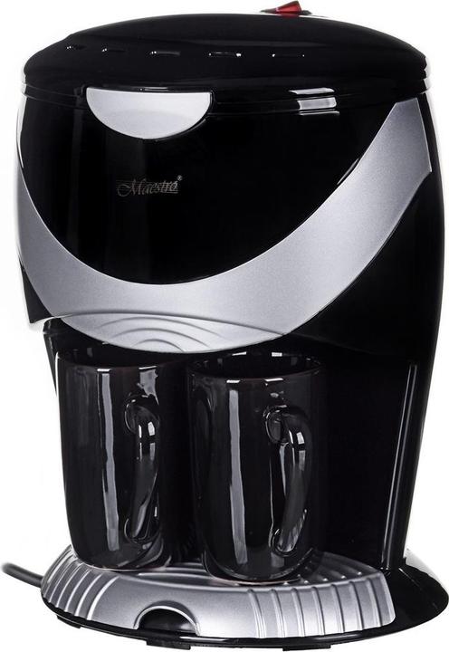 Maestro MR-402-BLACK Tropfkaffeemaschine schwarz und silber