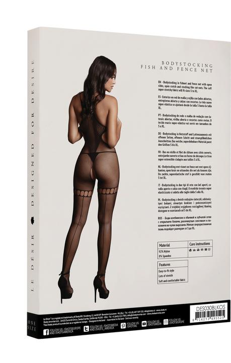 Produktbild Le Désir Net High Neck Bodystocking (One Size)