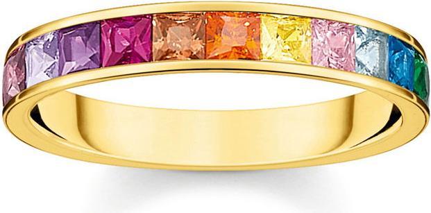 Produktbild Thomas Sabo Ring Bunte Steine Gold (64, 925 Silber)