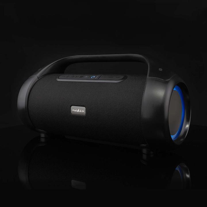 Produktbild Nedis Party Boombox 120W, 9,5h Akku/Bluetooth/ TWS/ RGB (9.50 h, Batteriebetrieb)