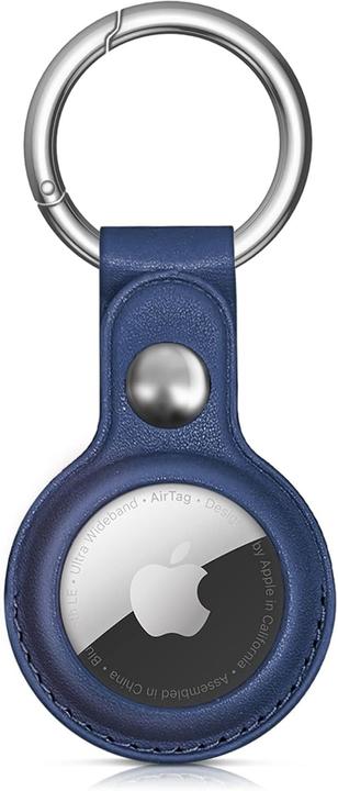 Actual product image Hurtel Apple AirTag PU Leather Case - Black, Brown, Red, Blue - 4 pieces