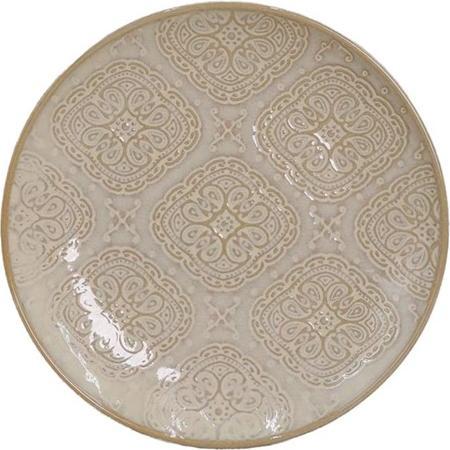 Domoletti Plate dessert Beige arabic, Ø 19 cm, brown