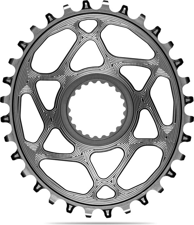 Produktbild AbsoluteBLACK aBLACK MTB OVAL Shimano DIRECT MOUNT für HG+ 12fach N/W Kette GREY grau (30)