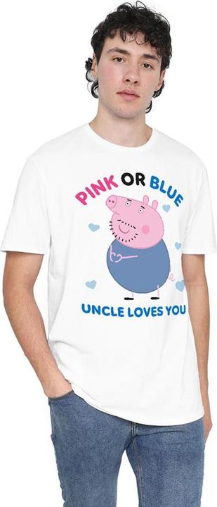 Image du produit Peppa Pig Pink Or Blue Uncle Pig Loves You TShirt (M)