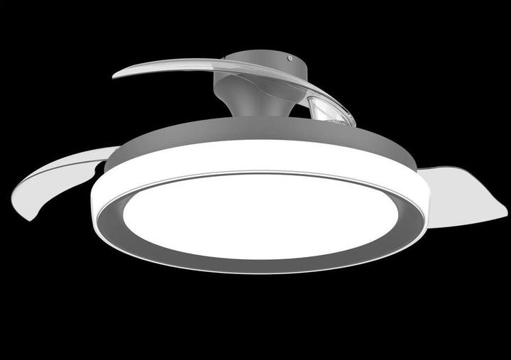 Actual product image Philips Retractable blade ceiling fan, 3 cct led, 28 w dc motor + 35 w led, bliss black, ø106 cm