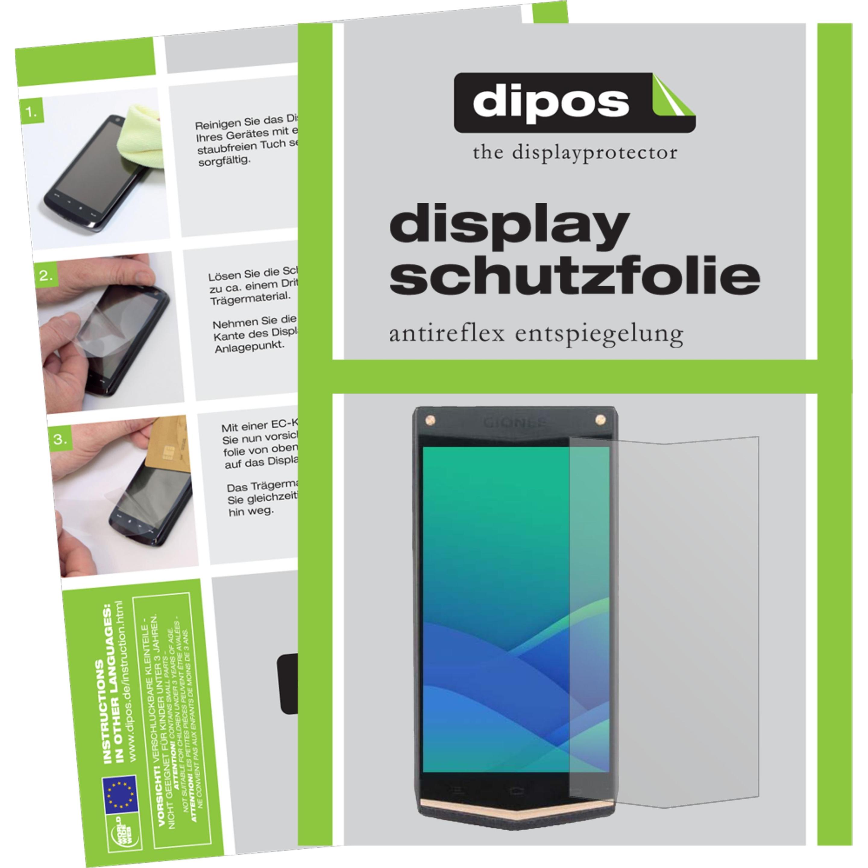 Dipos Displayschutzfolie Antireflex (1 Stück, Gionee W919), Smartphone Schutzfolie, Transparent
