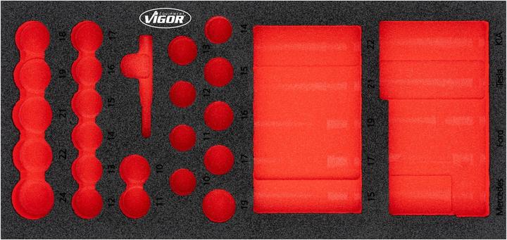 Actual product image Vigor Soft foam insert∙ empty ∙ V7324-L
