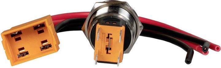 Produktbild Joy-it Schalter 240 V 15 A rastend Rot (Ø x L) 24.8 mm x 34.50 mm IP67, IK10 1