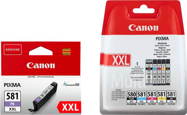 Image du produit Canon Set 5x PGI-580 + CLI-581 (C, CF, M, Y)