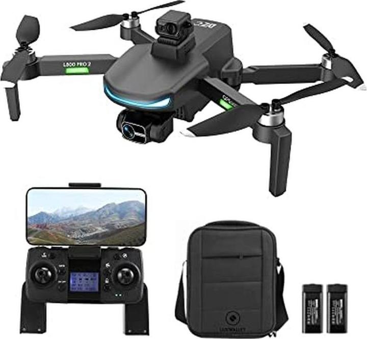 Produktbild Luxwallet OMEGA X DODGE - 45 km/h - GPS Drone - Obstakel Ontwijking Sensor - FPV WiFi 5Ghz - Micro SD - 2x Cam