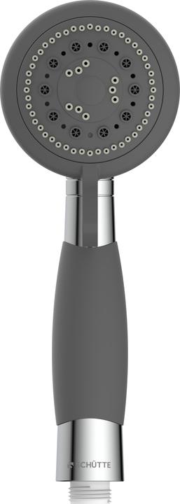 Actual product image Schütte Shower head Bathroom VITAL Hand shower chrome grey Water-saving seal 60971 (4 Beam types, 16 l/min)