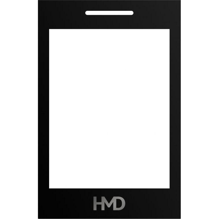 HMD Front Glass fur 130 Music, Black, Pezzi di ricambio per dispositivi mobili