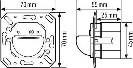 Produktbild Esylux ESY MD 180i/16 Basic WandBewegungsmelderm.Tasteranschluss (6 m)