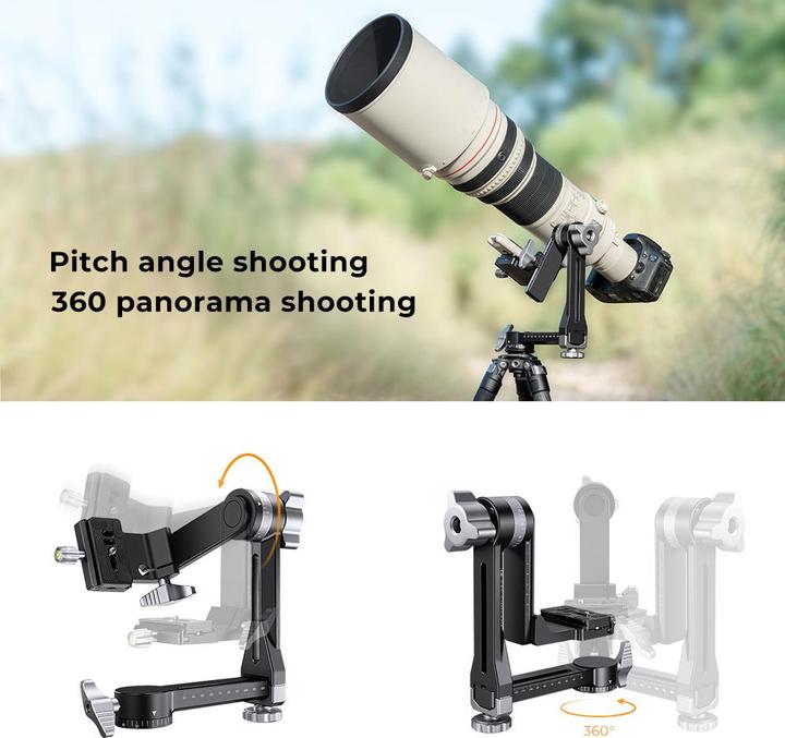 Actual product image K&F Concept Heavy duty gimbal head #KF-31.052 (novelty) (Panorama head)