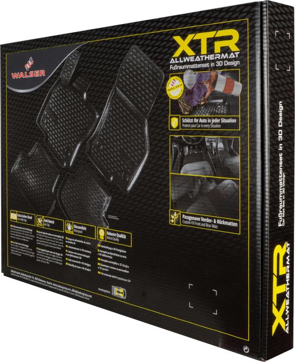 Actual product image Walser Rubber mats XTR for Fiat Grande Punto 06/2005-today, Fiat Punto 01/2012-today (2 front mats + 2 rear mats)