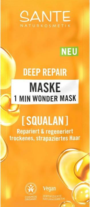Image du produit Sante Naturkosmetik Deep Repair 1 Minute Wonder Mask Sachet (20 ml)