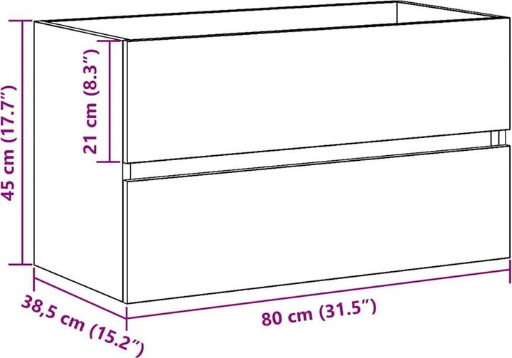 Produktbild vidaXL Waschbeckenschrank