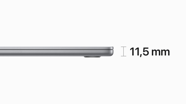 Actual product image Apple MacBook Air – 2023 (15", M2, 16 GB, 512 GB, DE)