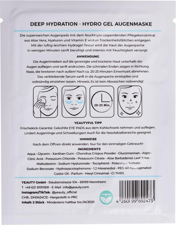 Immagine prodotto Yeauty Eye Pad Mask (7.70 g)