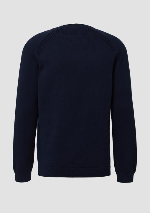 Produktbild s.Oliver Strickpullover Strickpullover aus Baumwolle mit Raglanärmeln (L)