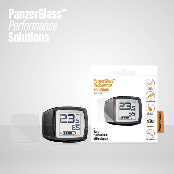 Actual product image PanzerGlass Display protector Anti-Glare for Bosch Intuvia BUI 210 (E-bike display)