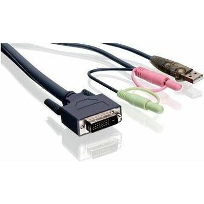 Iogear 10 ft DVI KVM cable, KVM-Switch Kabel